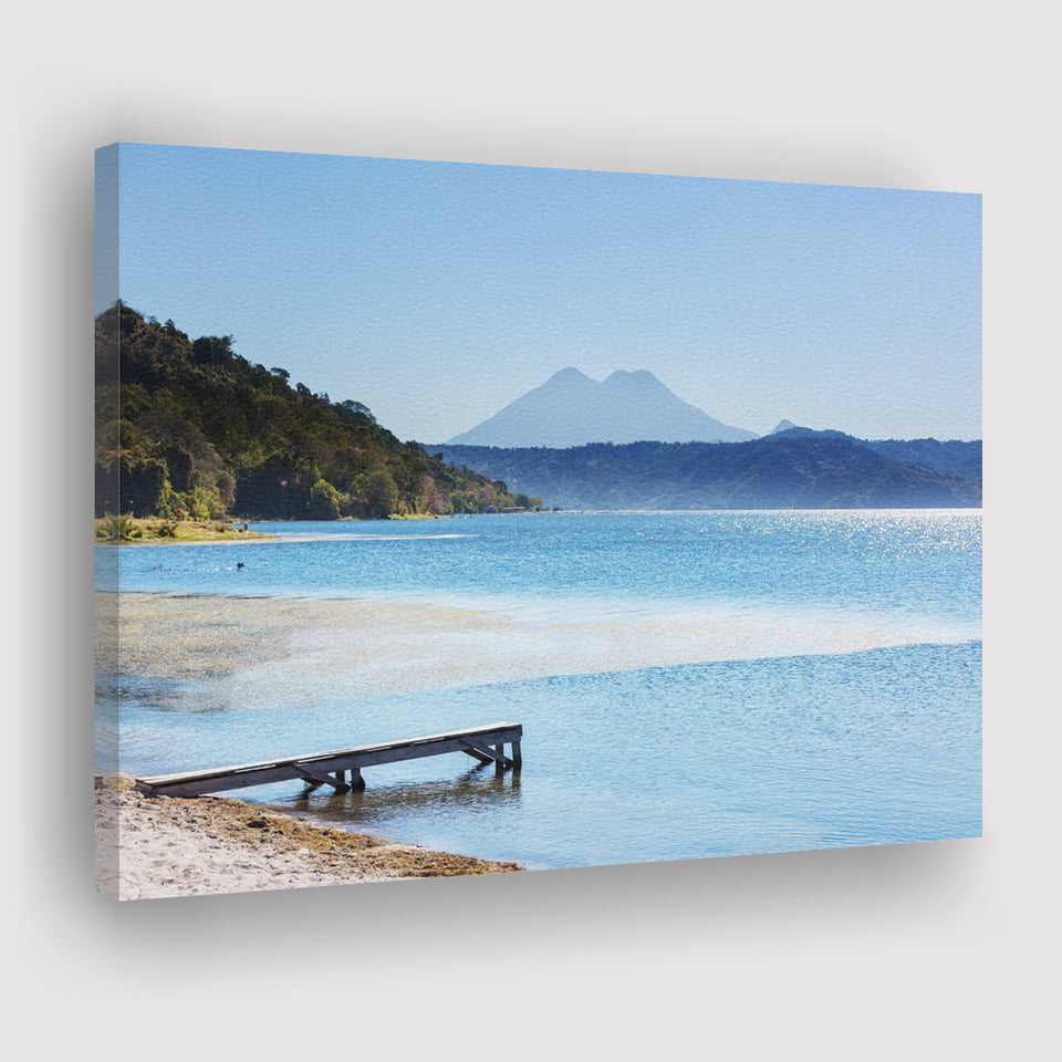 Coatepeque lake view Santa Ana El Salvador Central America Canvas Prints Wall Art - Painting Canvas, Wall Decor, Home Decor, Prints for Sale