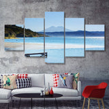 Coatepeque lake view Santa Ana El Salvador Central America 5 Pieces Canvas Prints Wall Art - Painting Canvas, Multi Panels, Wall Decor