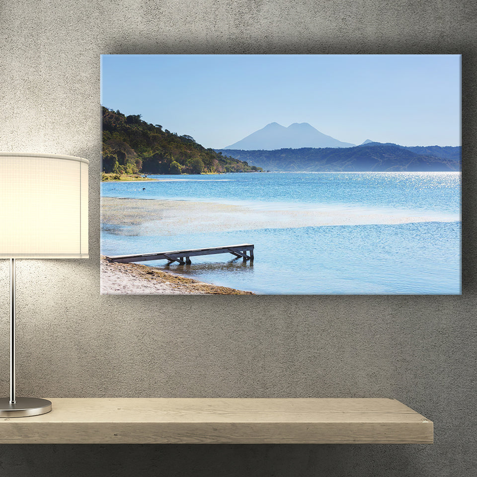 Coatepeque lake view Santa Ana El Salvador Central America Canvas Prints Wall Art - Painting Canvas, Wall Decor, Home Decor, Prints for Sale