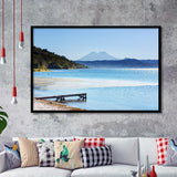 Coatepeque lake view Santa Ana El Salvador Central America Framed Art Prints Wall Decor - Painting Art, Wall Art, Home Decor