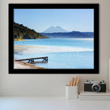 Coatepeque lake view Santa Ana El Salvador Central America Framed Art Prints Wall Decor - Painting Art, Wall Art, Home Decor