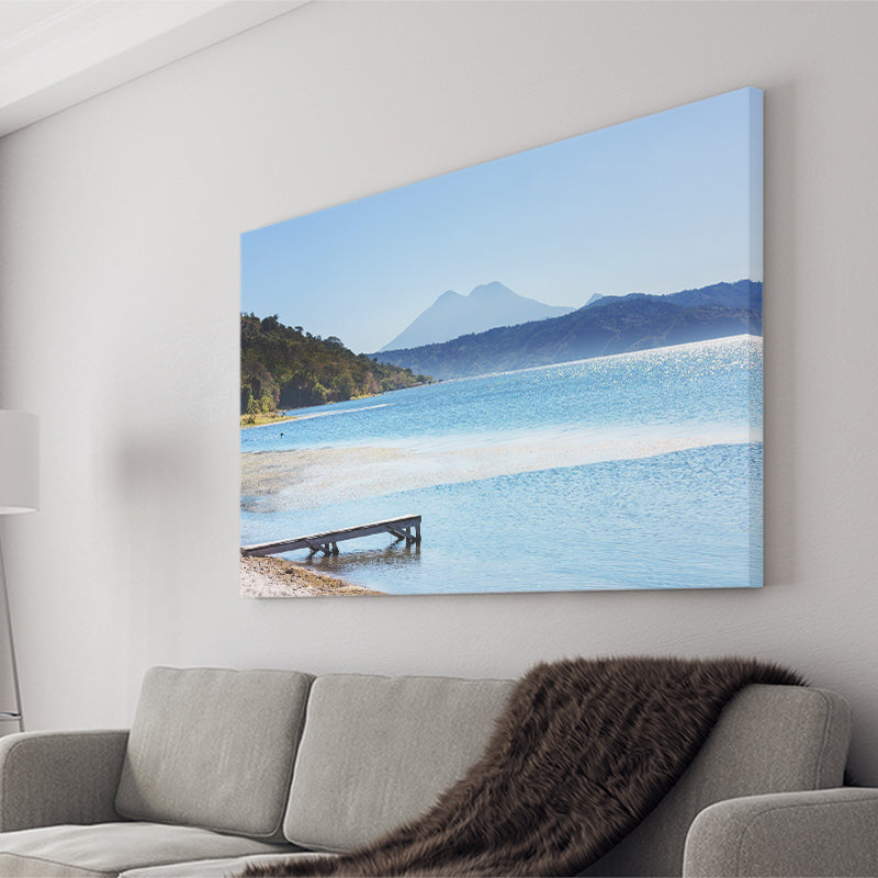 Coatepeque lake view Santa Ana El Salvador Central America Canvas Prints Wall Art - Painting Canvas, Wall Decor, Home Decor, Prints for Sale
