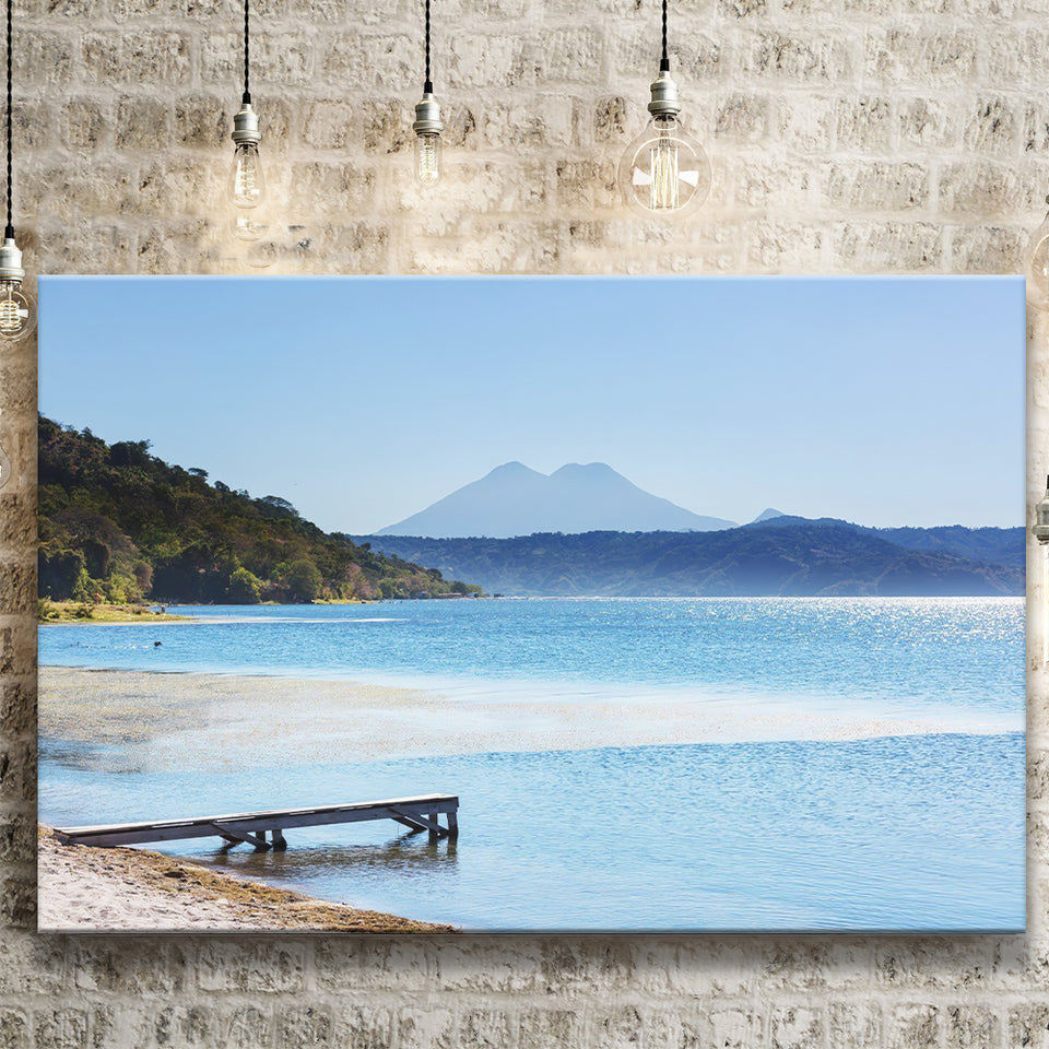 Coatepeque lake view Santa Ana El Salvador Central America Canvas Prints Wall Art - Painting Canvas, Wall Decor, Home Decor, Prints for Sale