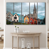 Cobh Cathedral in Ireland Canvas Art, Irish 5 Panels B,Large Canvas,Canvas Prints Wall Art Home Decor