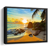 Coconut Tree Reef Framed Canvas Prints - Painting Canvas, Art Prints,  Wall Art, Home Decor, Prints for Sale