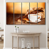 Coffee Art Coffee Print Kitchen Extra Large Canvas Prints Multi Panels B Wall Art Prints Home Decor