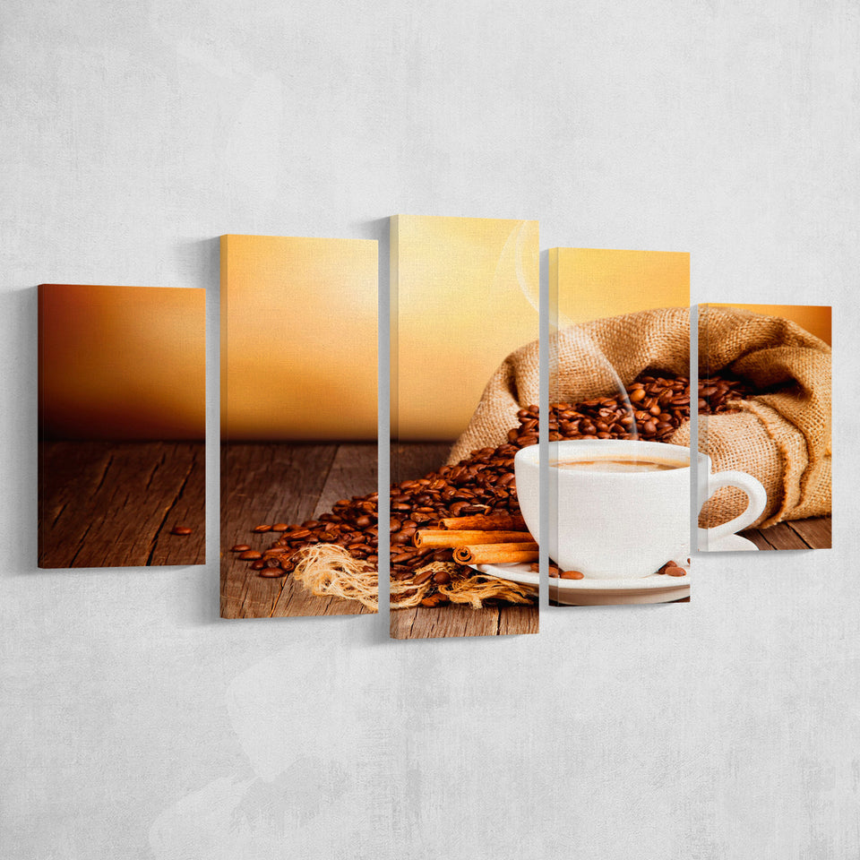 Coffee Art Coffee Print Kitchen Large Canvas Prints Multi Panels Wall Art Prints Home Decor