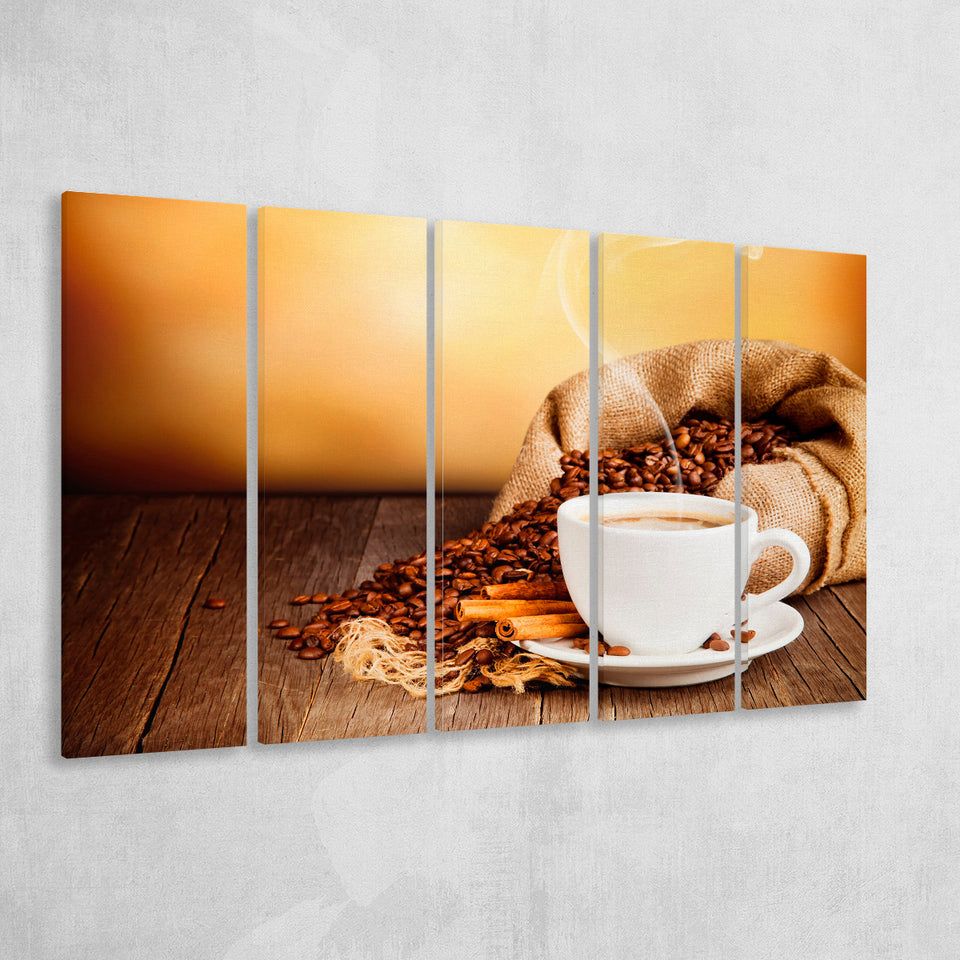 Coffee Art Coffee Print Kitchen Extra Large Canvas Prints Multi Panels B Wall Art Prints Home Decor