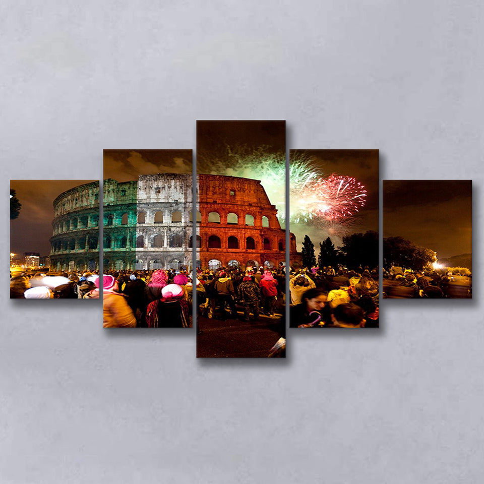 Colesseum Rome Italy, Stadium Canvas, Sport Art, Large Canvas, Multi Panels, Canvas Prints Wall Art Decor