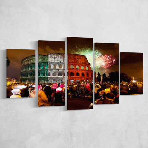 Colesseum Rome Italy, Stadium Canvas, Sport Art, Large Canvas, Multi Panels, Canvas Prints Wall Art Decor
