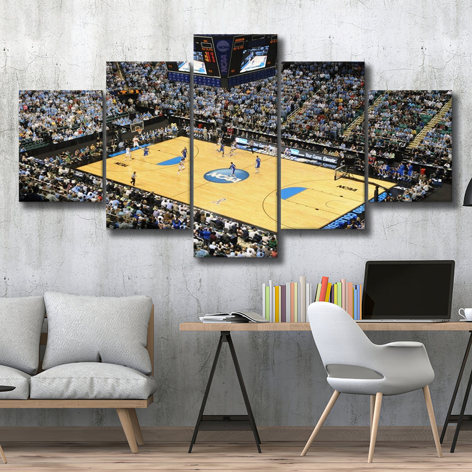 Coliseum Complex in N Carolina, Stadium Canvas, Sport Art, Large Canvas, Multi Panels, Canvas Prints Wall Art Decor