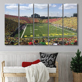 College football Stadium, Stadium Canvas, Sport Art, Gift for him, Multi Panels B, Canvas Prints Wall Art Decor