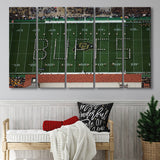 Colorado Buffaloes Stadium Canvas Prints Folsom Field Stadium Wall Art,Multi Panels B,Sport Stadium Art Prints, Fan Gift