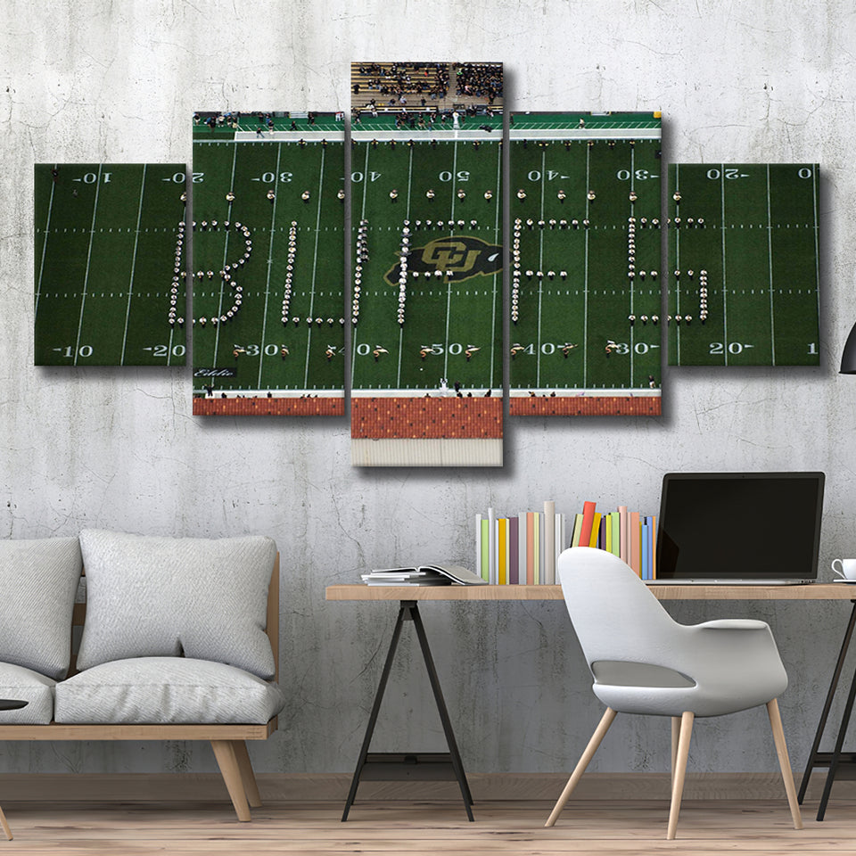 Colorado Buffaloes Stadium Canvas Prints Folsom Field Stadium Wall Art,Multi Panels,Sport Stadium Art Prints, Fan Gift