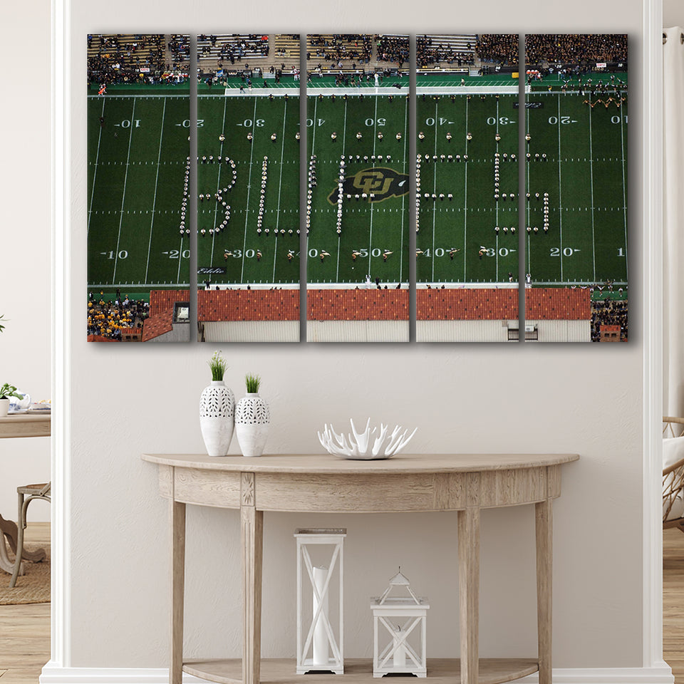 Colorado Buffaloes Stadium Canvas Prints Folsom Field Stadium Wall Art,Multi Panels B,Sport Stadium Art Prints, Fan Gift