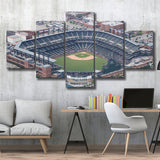 Colorado Rockies Stadium Canvas Prints Coors Field Wall Art Aerial V1,Multi Panels,Sport Stadium Art Prints, Fan Gift