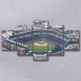 Colorado Rockies Stadium Canvas Prints Coors Field Wall Art Aerial V1,Multi Panels,Sport Stadium Art Prints, Fan Gift