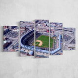 Colorado Rockies Stadium Canvas Prints Coors Field Wall Art Aerial,Multi Panels,Sport Stadium Art Prints, Fan Gift