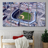 Colorado Rockies Stadium Canvas Prints Coors Field Wall Art Aerial,Multi Panels B,Sport Stadium Art Prints, Fan Gift