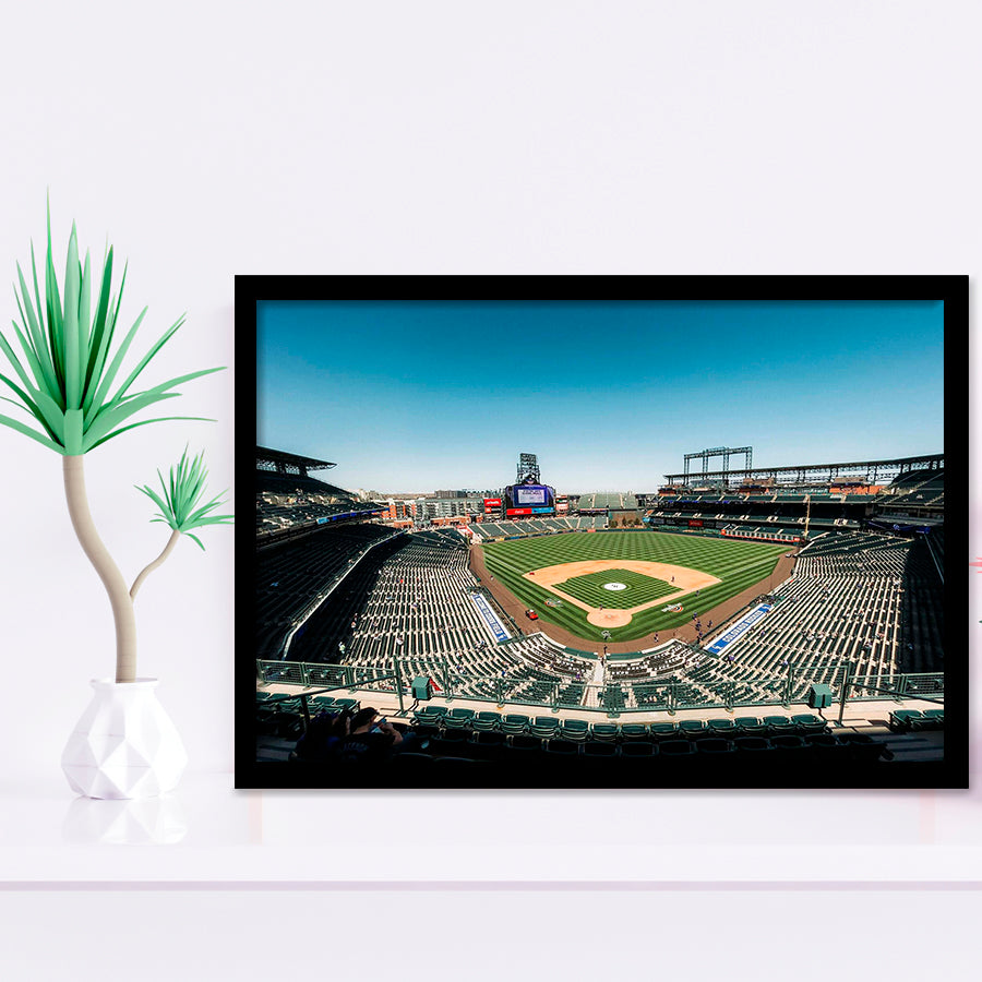 Colorado Rockies Stadium Art Prints Coors Field Wall Art Panoramic V1,Sport Stadium Art Prints, Fan Gift, Wall Decor