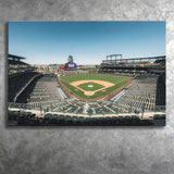 Colorado Rockies Stadium Canvas Prints Coors Field Wall Art Panoramic V1,Sport Stadium Art Prints, Fan Gift, Wall Decor