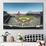 Colorado Rockies Stadium Canvas Prints Coors Field Wall Art Panoramic V1,Sport Stadium Art Prints, Fan Gift, Wall Decor