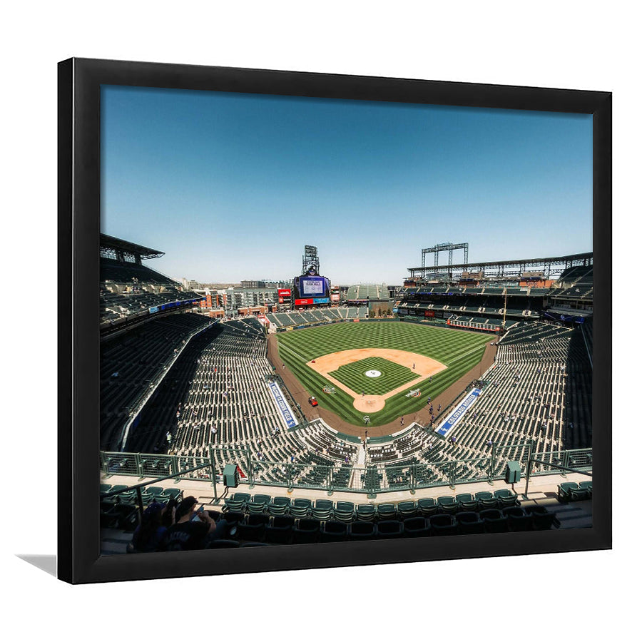 Colorado Rockies Stadium Art Prints Coors Field Wall Art Panoramic V1,Sport Stadium Art Prints, Fan Gift, Wall Decor