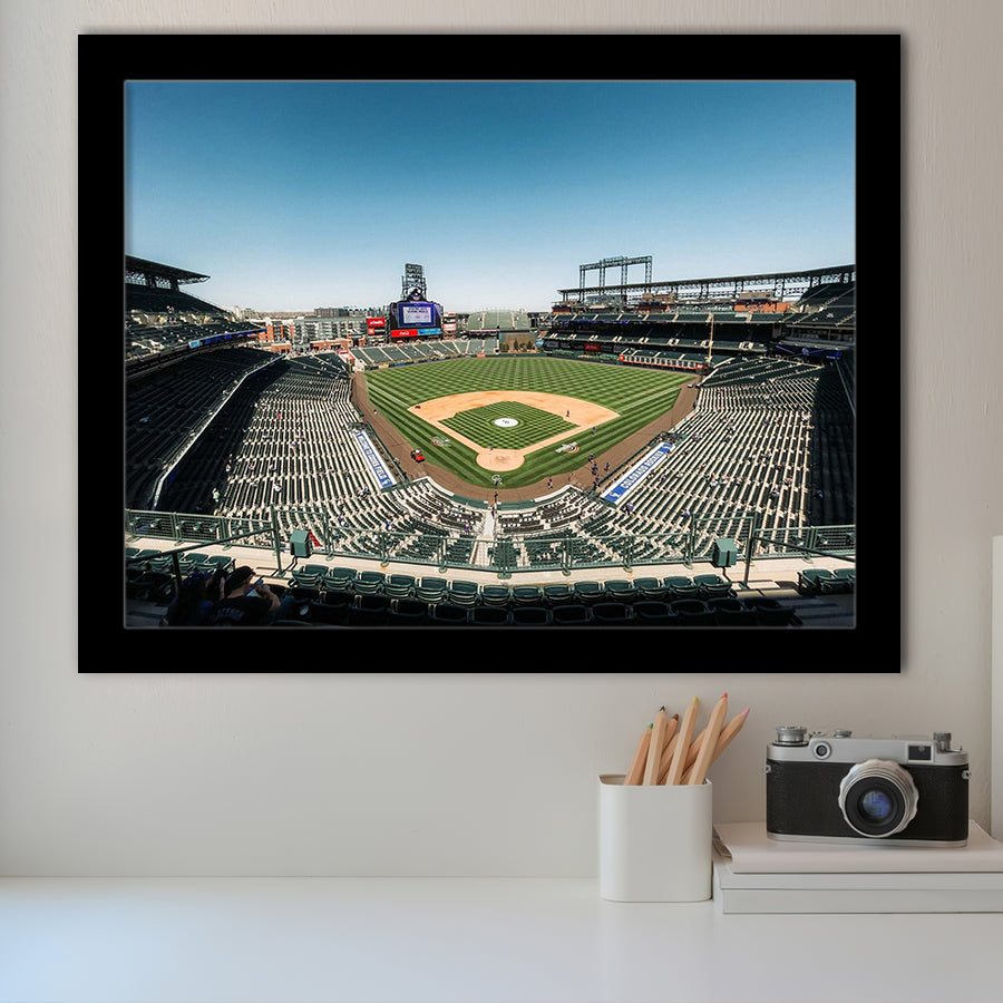 Colorado Rockies Stadium Art Prints Coors Field Wall Art Panoramic V1,Sport Stadium Art Prints, Fan Gift, Wall Decor