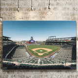 Colorado Rockies Stadium Canvas Prints Coors Field Wall Art Panoramic V1,Sport Stadium Art Prints, Fan Gift, Wall Decor