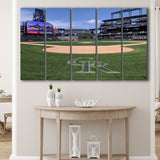 Colorado Rockies Stadium Canvas Prints Wall Art Coors Field Stadium Baseball,Multi Panels B,Sport Stadium Art Prints, Fan Gift