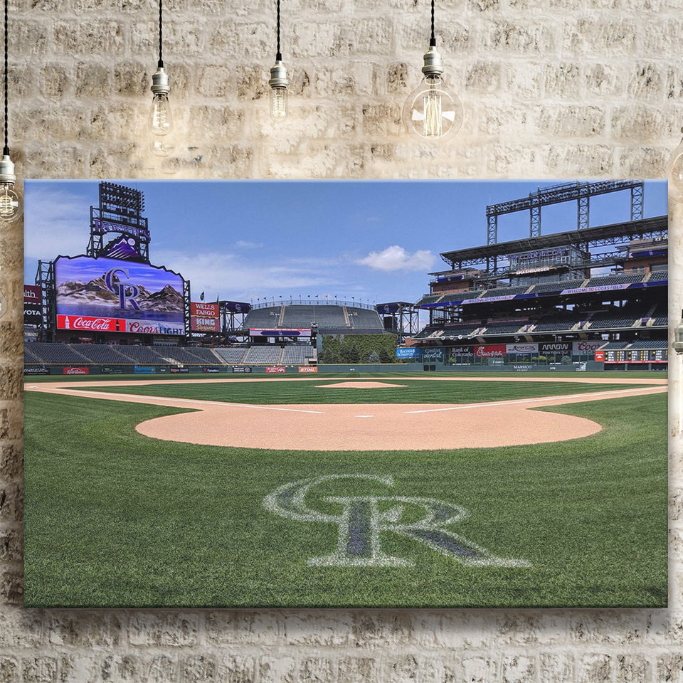 Colorado Rockies Stadium Canvas Prints Wall Art Coors Field Stadium Canvas Prints Baseball,Sport Stadium Art Prints, Fan Gift, Wall Decor