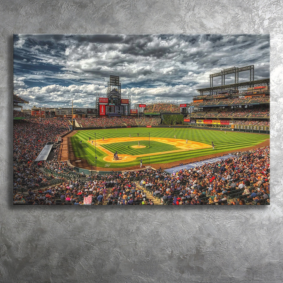 Coors Field Baseball Stadium Print, Colorado Rockies Baseball