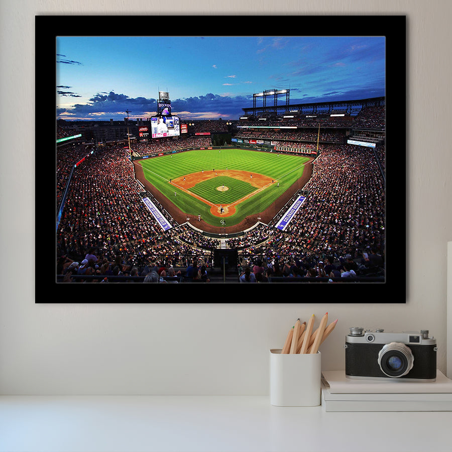 Colorado Rockies Stadium Art Prints Coors Field Wall Art Panoramic,Sport Stadium Art Prints, Fan Gift, Wall Decor