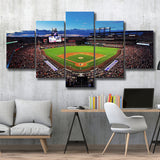 Colorado Rockies Stadium Canvas Prints Coors Field Wall Art Panoramic,Multi Panels,Sport Stadium Art Prints, Fan Gift