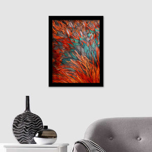Colorful Bird Feathers Colorfull Framed Wall Art Prints - Painting prints, Framed Prints,Framed Art, Prints for Sale