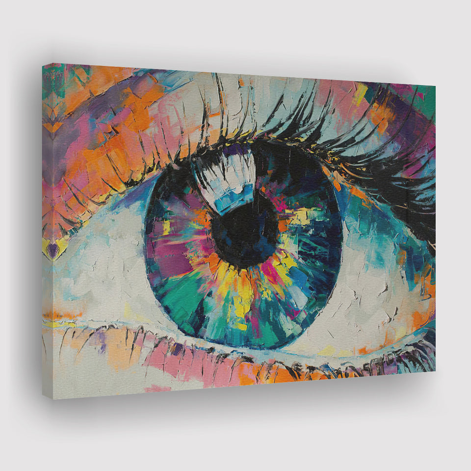Colorful Eye Graffiti 3 Canvas Prints Wall Art - Painting Canvas,Wall Decor, Painting Prints,For Sale