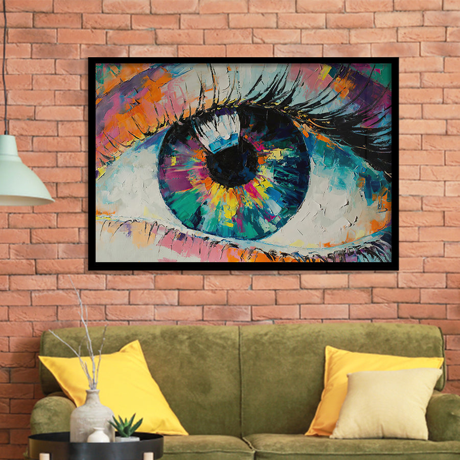 Colorful Eye Graffiti 3 Framed Art Prints Wall Decor - Painting Prints,Wall Art, Framed Picture,For Sale