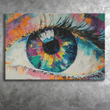 Colorful Eye Graffiti 3 Canvas Prints Wall Art - Painting Canvas,Wall Decor, Painting Prints,For Sale