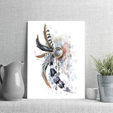 Colorful Feathers Watercolor Art Home Canvas Wall Art - Canvas Prints, Prints for Sale, Canvas Painting, Home Decor