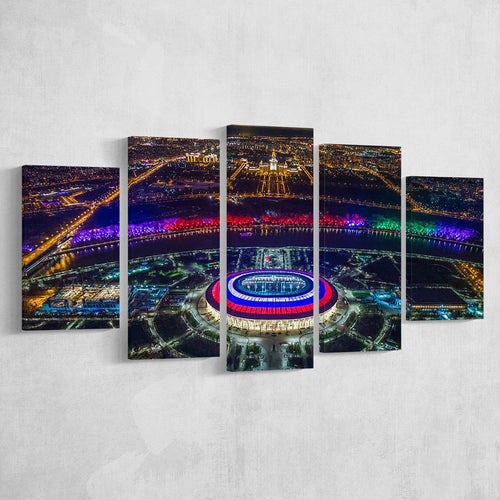 Colorful Luzhniki Stadium, Stadium Canvas, Sport Art, Large Canvas, Multi Panels, Canvas Prints Wall Art Decor