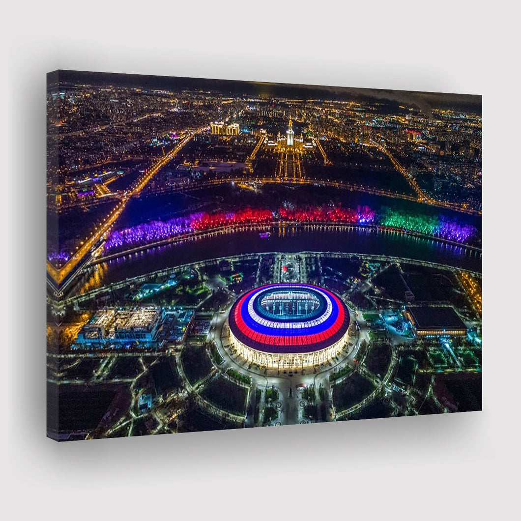Colorful Luzhniki Stadium, Stadium Canvas, Sport Art, Gift for him, Fan Gift, Canvas Prints Wall Art Decor