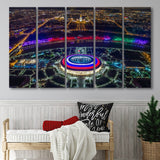 Colorful Luzhniki Stadium, Stadium Canvas, Sport Art, Gift for him, Multi Panels B, Canvas Prints Wall Art Decor