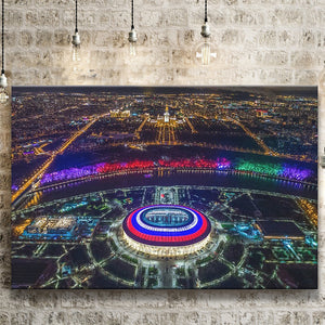 Colorful Luzhniki Stadium, Stadium Canvas, Sport Art, Gift for him, Fan Gift, Canvas Prints Wall Art Decor
