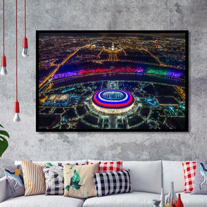 Colorful Luzhniki Stadium, Stadium Canvas, Sport Art, Gift for him, Framed Art Prints Wall Art Decor, Framed Picture