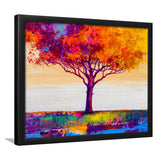 Colorful Tree Print Wall Art Framed Art Prints Wall Art Decor, Framed Picture, Home Decor