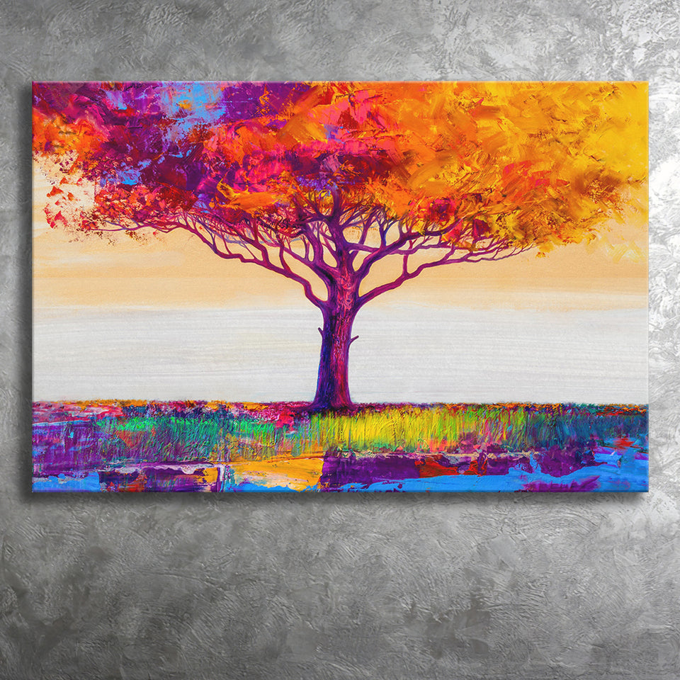 Colorful Tree Print Wall Art Canvas Prints Wall Art Decor - Painting Canvas,Home Decor, Ready to Hang