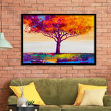 Colorful Tree Print Wall Art Framed Art Prints Wall Art Decor, Framed Picture, Home Decor