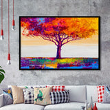 Colorful Tree Print Wall Art Framed Art Prints Wall Art Decor, Framed Picture, Home Decor