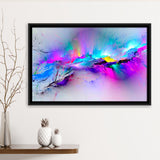 Colorful Abstract Framed Canvas Prints Wall Art Decor, Framed Picture, Floating Frame