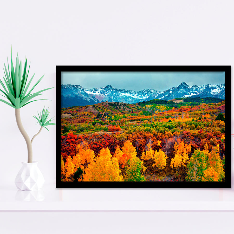Colorful Mountains Framed Art Prints Wall Art Decor, Framed Picture, Home Decor
